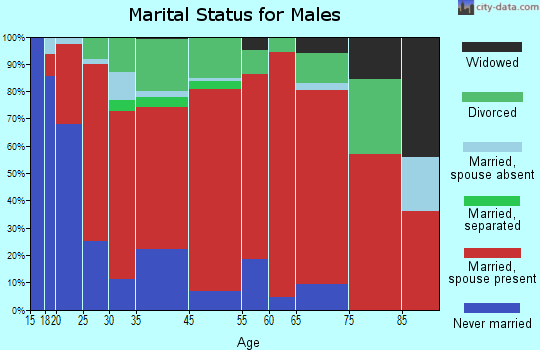 Cane Valley marital status for males