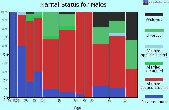 Mantua-West Greene marital status for males