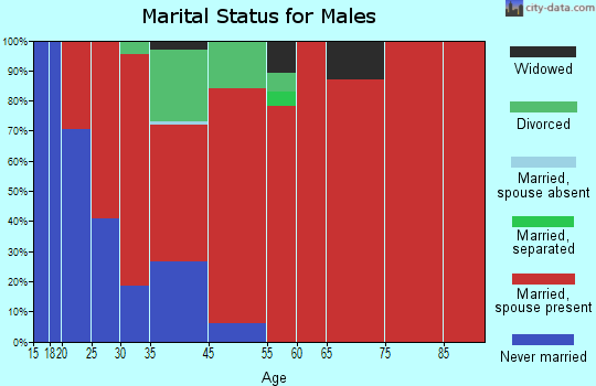 Coopersville marital status for males