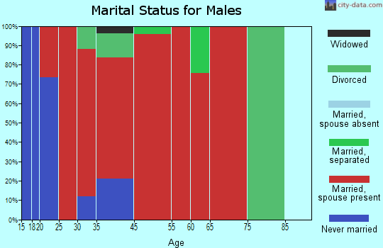 Cumberland Falls marital status for males