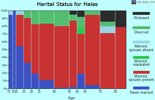 Mare Creek marital status for males