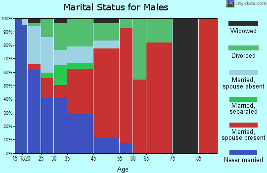 New Market marital status for males