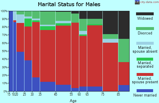 Oil Springs marital status for males