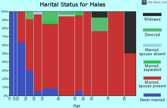 Zula-Powersburg marital status for males