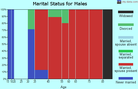 Baileyville marital status for males