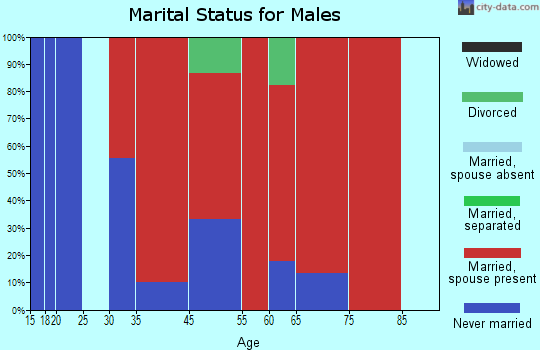Belgrade marital status for males