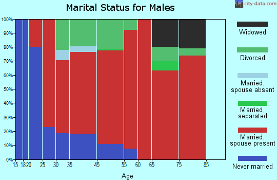 Blue Hill marital status for males