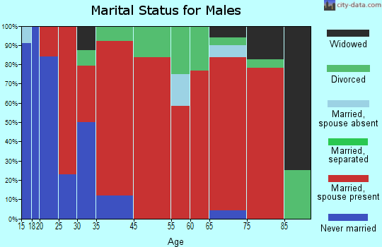 Brooks marital status for males