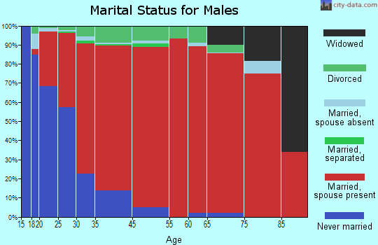 River Bend marital status for males