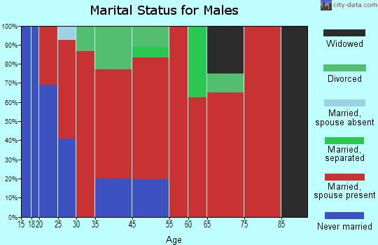 Robbins Crossroads marital status for males