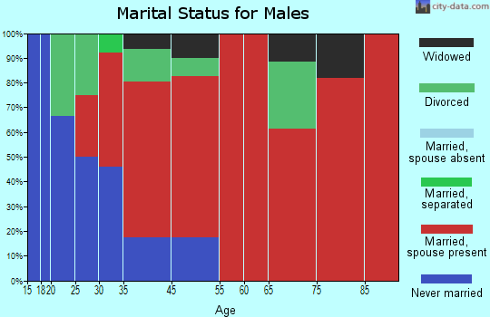 Cornville marital status for males