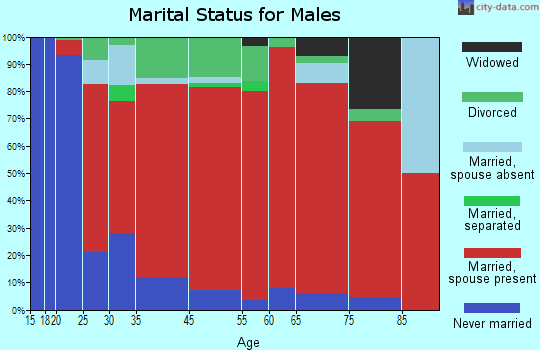 Edgecomb marital status for males