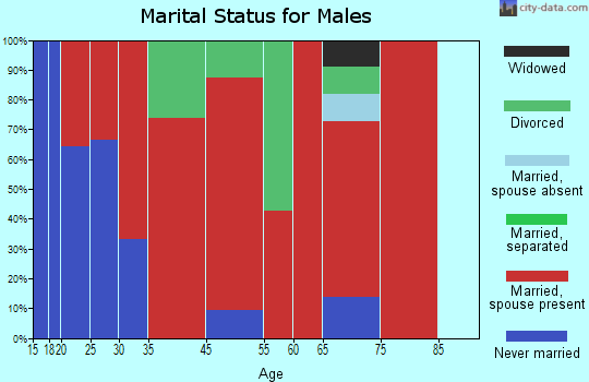 Frenchville marital status for males