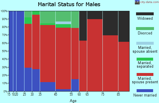 Gouldsboro marital status for males