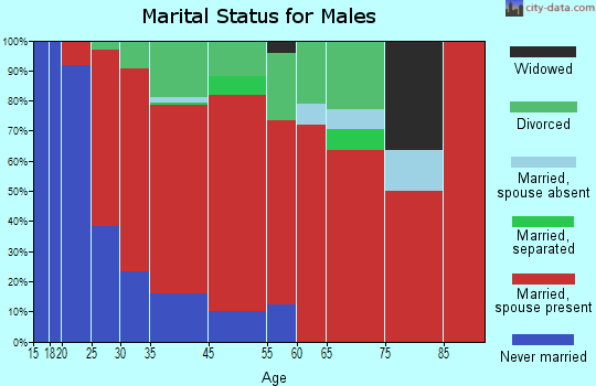 Jackson marital status for males