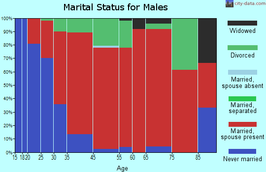 Lincolnville marital status for males