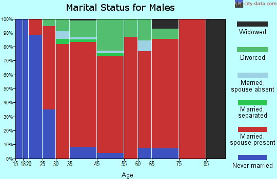 Newcastle marital status for males