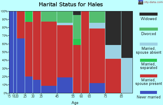 North Haven marital status for males