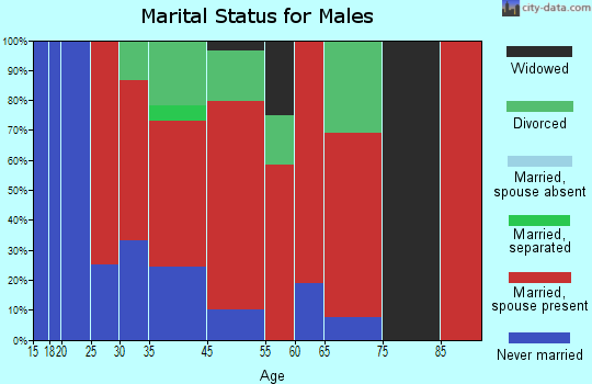 South Bristol marital status for males
