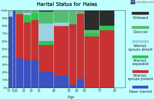 District 4, Creagerstown marital status for males