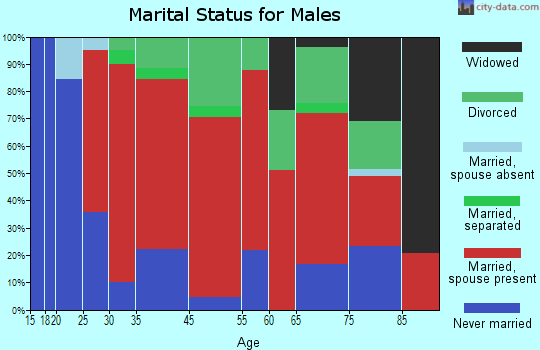 District 22, Hagerstown marital status for males