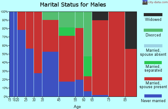 Wagarville marital status for males