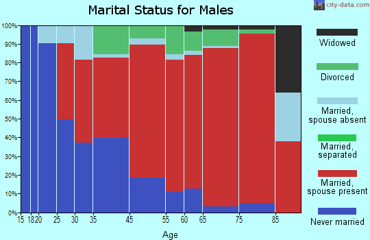 Amherst marital status for males