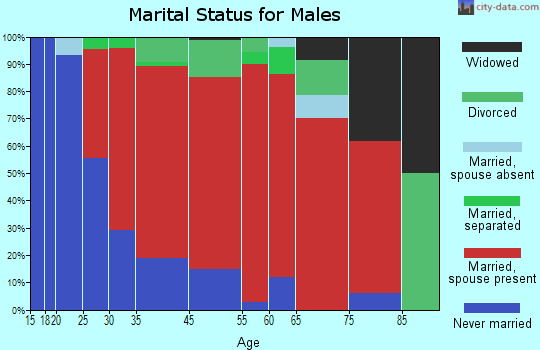 Auburn marital status for males