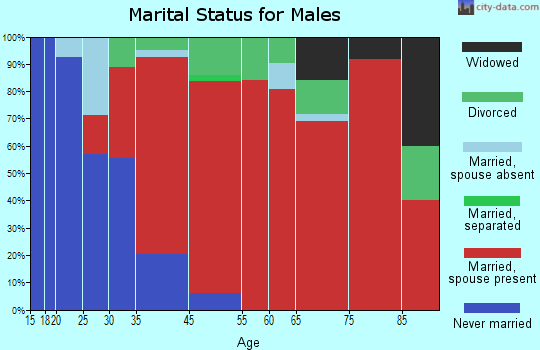 Bedford marital status for males