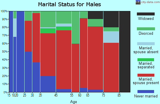 Bernardston marital status for males