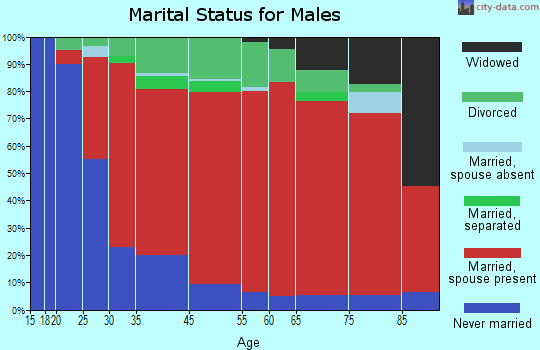 Chesterfield marital status for males