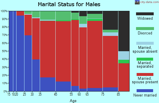 Dunstable marital status for males