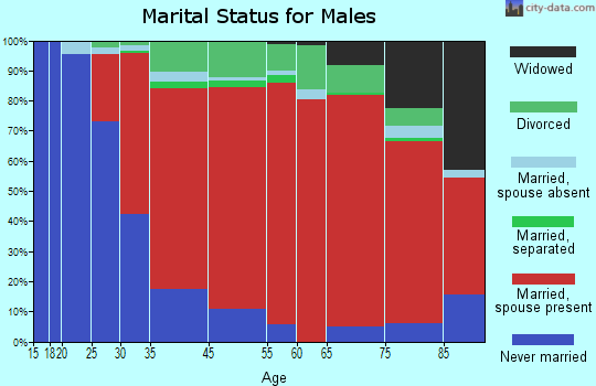 Freetown marital status for males