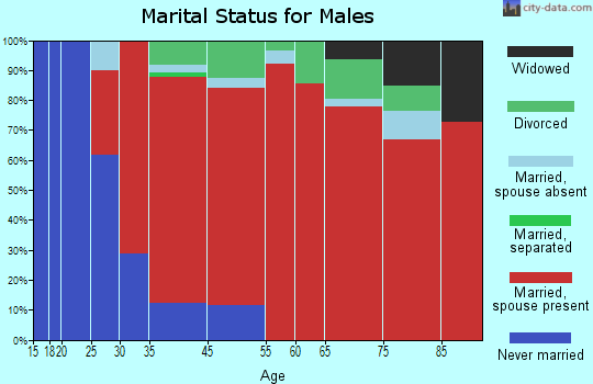 Southborough marital status for males