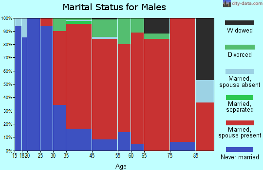 South Hadley marital status for males