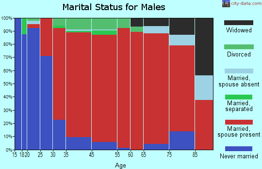 West Bridgewater marital status for males