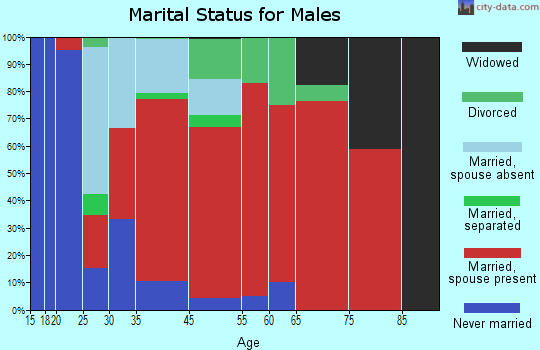 West Newbury marital status for males
