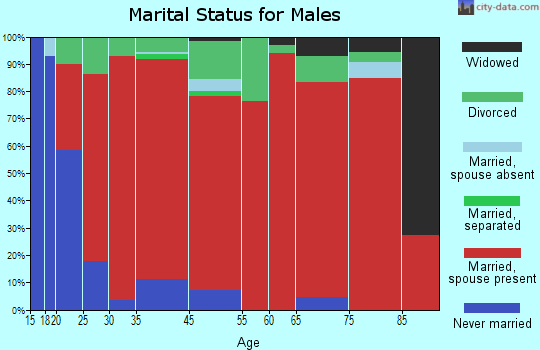 Bonita-Klondyke marital status for males
