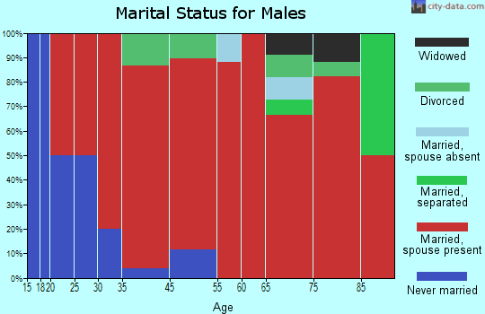 Gardiner-Cooke City marital status for males