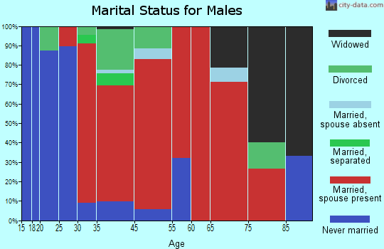 Northwest Yellowstone marital status for males
