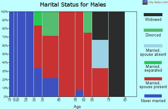 Shields Valley marital status for males