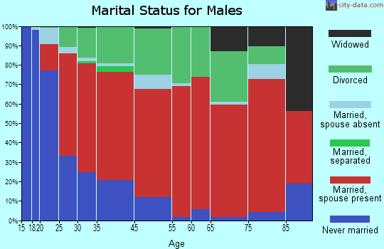Topaz Lake marital status for males