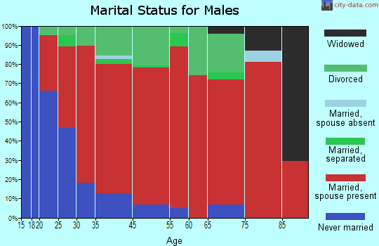 Alexandria marital status for males