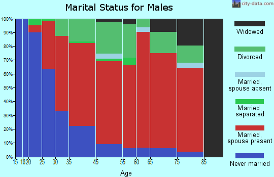 Auburn marital status for males
