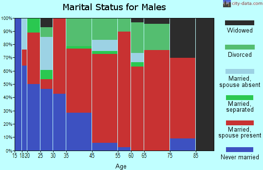 Bedford marital status for males
