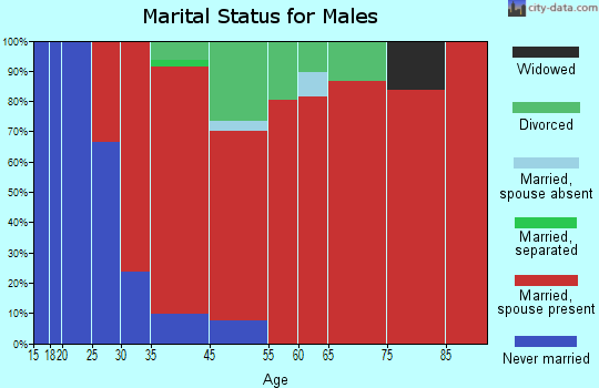 Bradford marital status for males