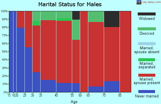 Chesterfield marital status for males