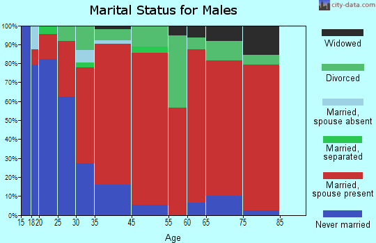 Croydon marital status for males