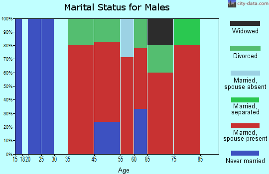 Kingston marital status for males