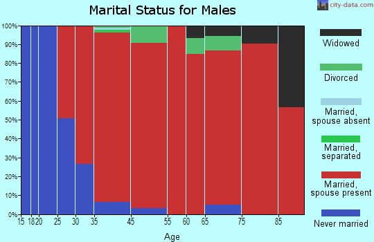 New Durham marital status for males